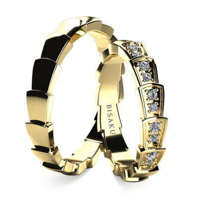 Snubní prsteny žluté zlato Capri