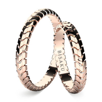 Snubní prsteny růžové zlato Serenity