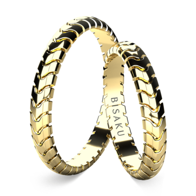 Snubní prsteny žluté zlato Serenity