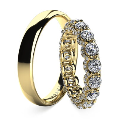 Snubní prsteny žluté zlato Marielle