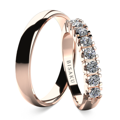 Snubní prsteny růžové zlato NarcisII