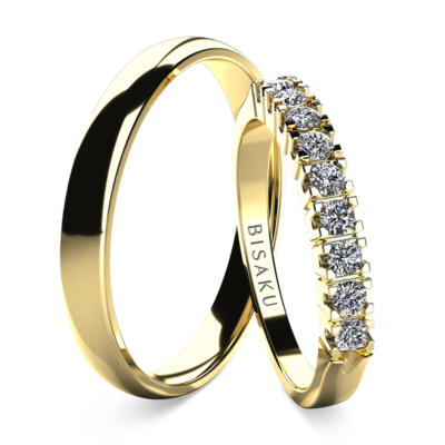 Snubní prsteny žluté zlato NarcisI